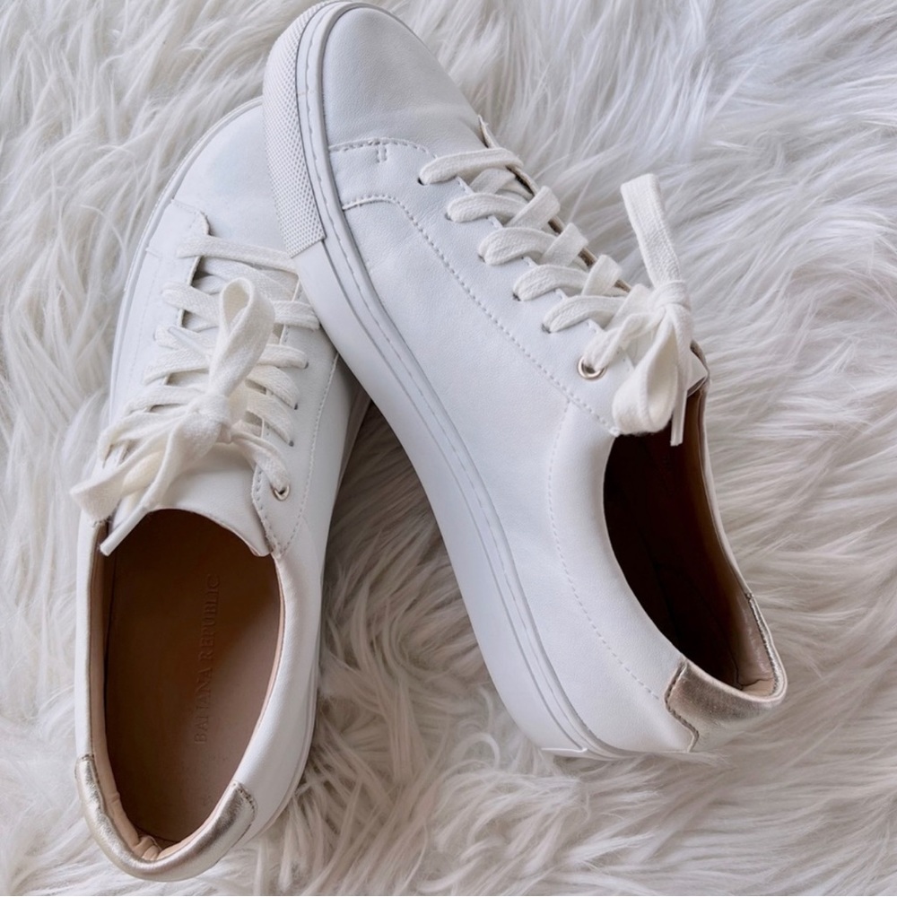 Extremely high quality genuine leather sneakers! Never worn size 9 women